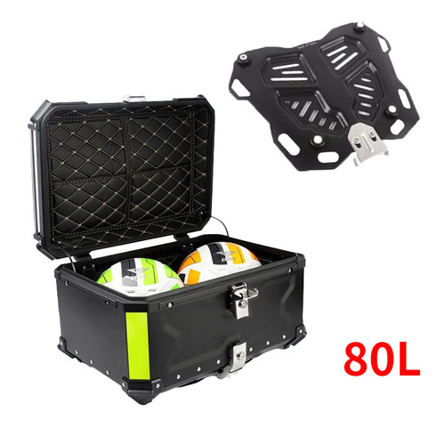 80l motorrad alu top case - alu,